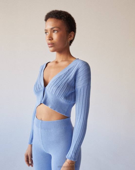 femmes bleuet P64N728 Alohas tendre - cardigan bleu