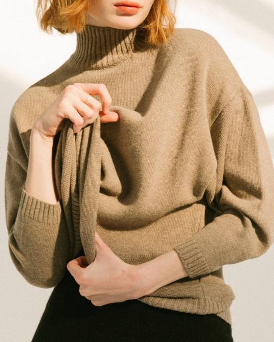 femmes brun muscade P64N764 Alohas passager - haut en tricot marron