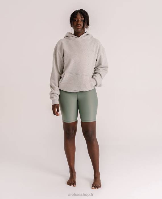 femmes gris chiné P64N982 Alohas pour la planète - pull en coton gris