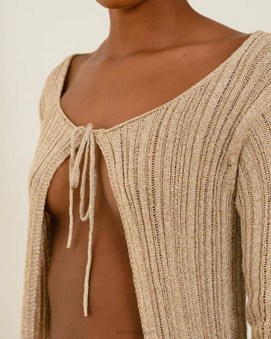 femmes ivoire scintillant P64N687 Alohas witty - haut en maille blanc