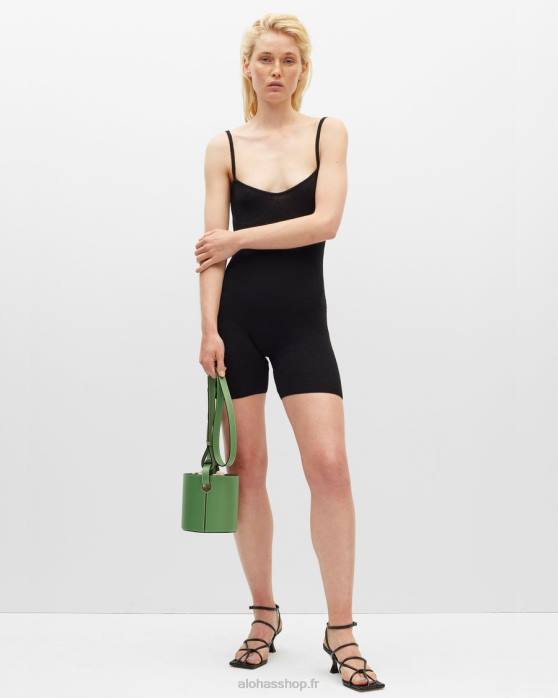 femmes noir P64N917 Alohas chai - combinaison en maille noire