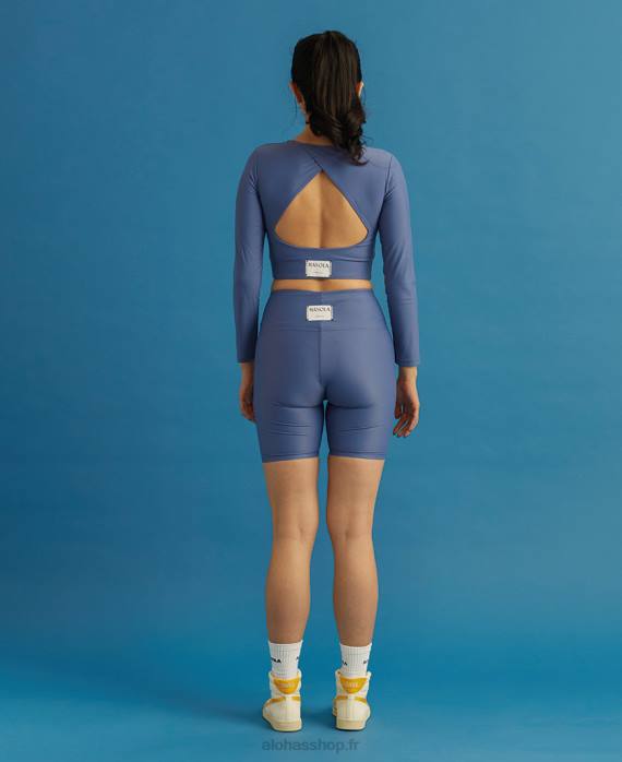 femmesP64N646 Alohas core - short cycliste bleu
