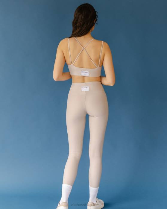 femmesP64N653 Alohas dos croisé - haut en éconyl beige