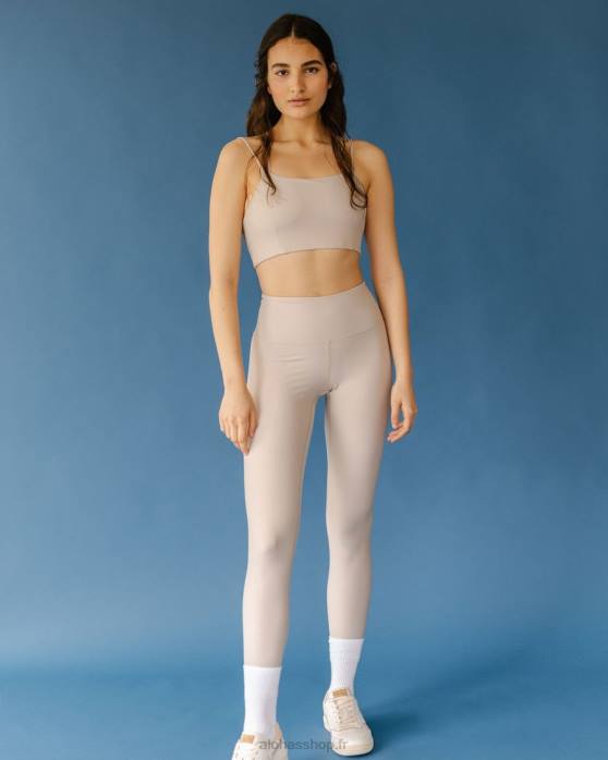 femmesP64N653 Alohas dos croisé - haut en éconyl beige