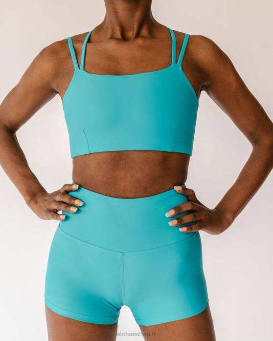 femmesP64N654 Alohas dos croisé - top econyl vert turquoise