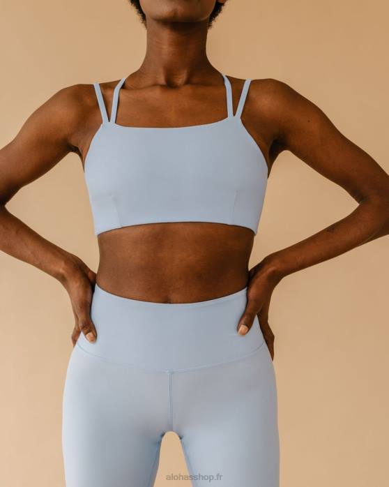 femmesP64N655 Alohas dos croisé - top dos croisé bleu