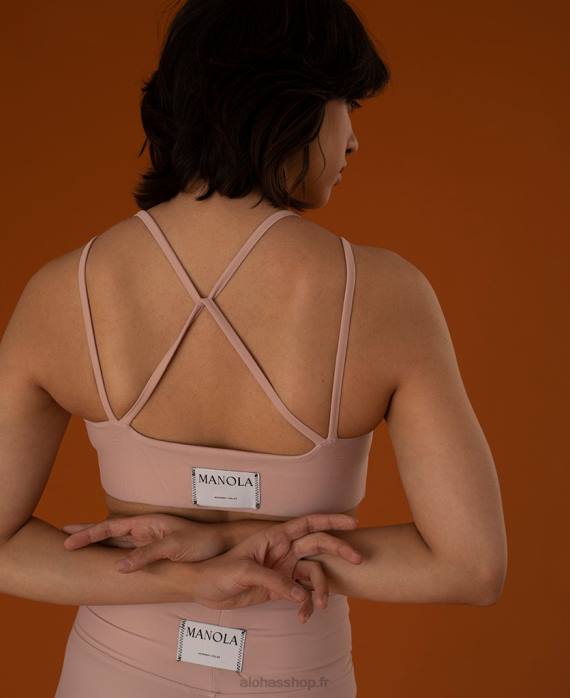 femmesP64N659 Alohas dos croisé - haut rose dos croisé