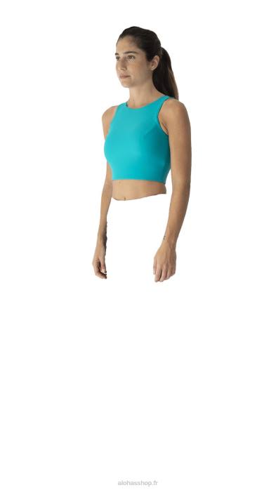 femmesP64N741 Alohas noyau - haut en éconyle vert turquoise