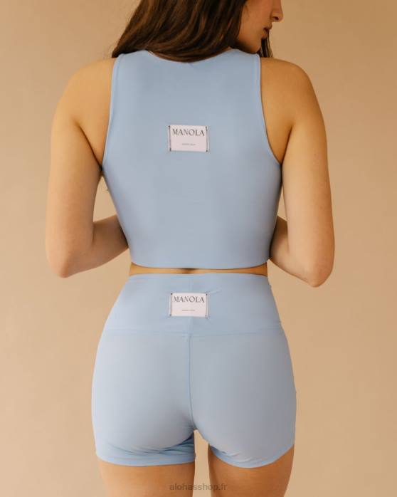 femmesP64N897 Alohas noyau - dessus en éconyle bleu clair