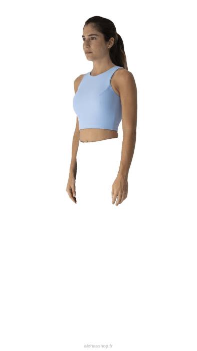 femmesP64N897 Alohas noyau - dessus en éconyle bleu clair