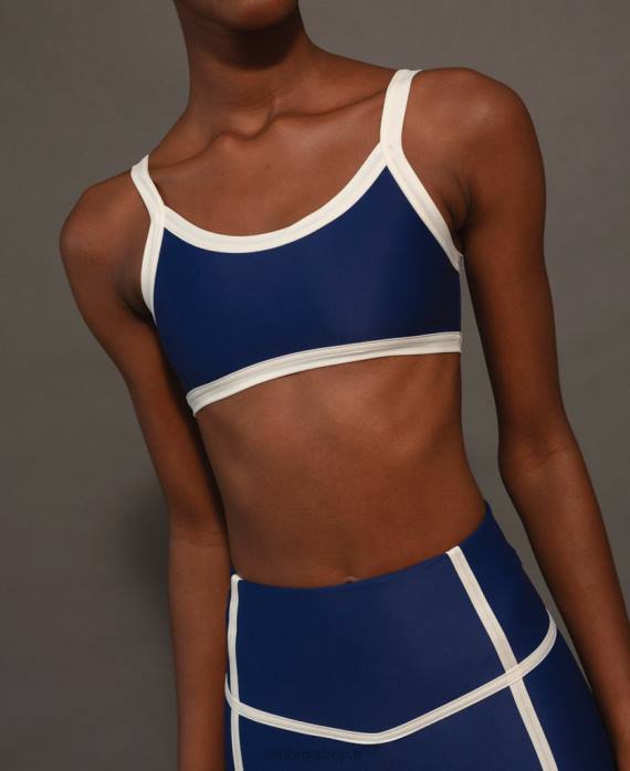 femmes bleu éclipse P64N986 Alohas top ribet - top de sport bleu