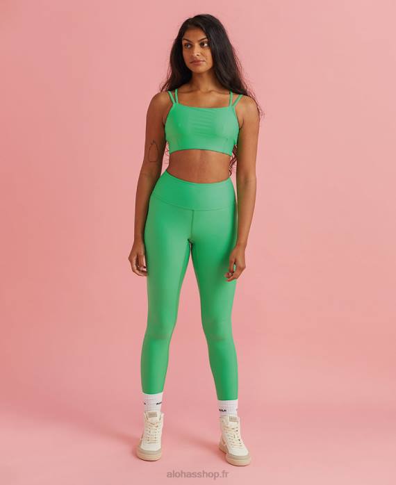femmes émeraude P64N657 Alohas dos croisé - top econyl vert