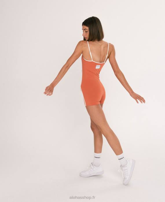 femmes riad P64N976 Alohas body athlétique poitrine - body econyl rouge