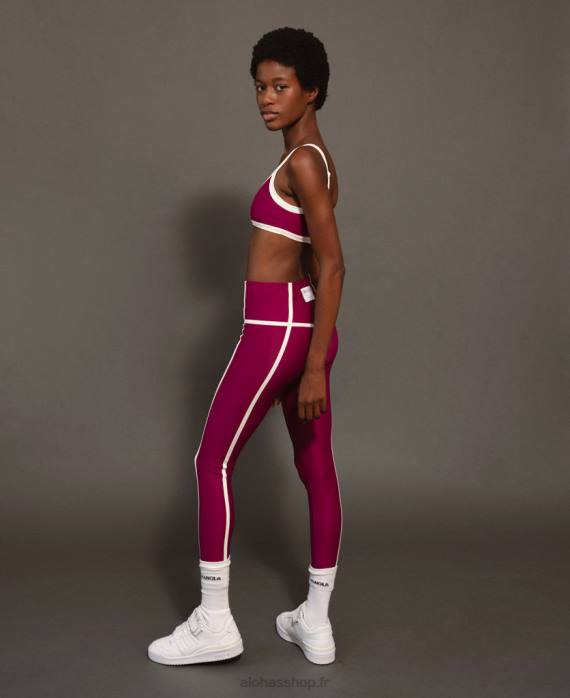 femmes vin P64N987 Alohas top ribet - top sport violet