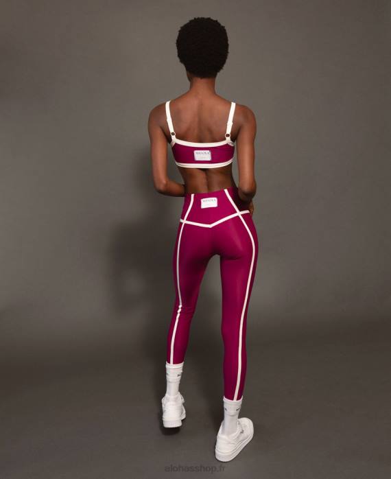 femmes vin P64N987 Alohas top ribet - top sport violet