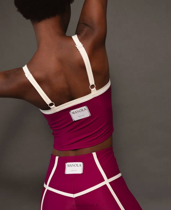femmes vin de bourgogne P64N780 Alohas arrow rib - soutien-gorge de sport violet