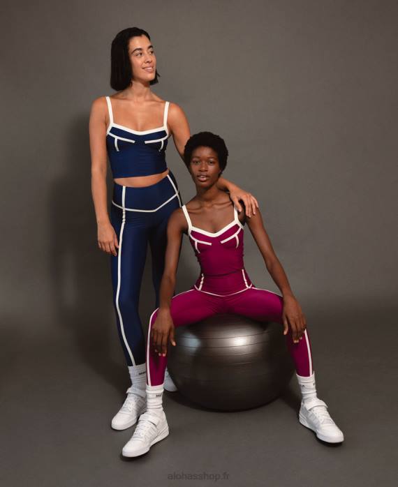 femmes vin de bourgogne P64N780 Alohas arrow rib - soutien-gorge de sport violet