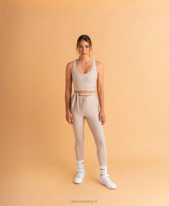 femmesP64N989 Alohas croix - legging beige