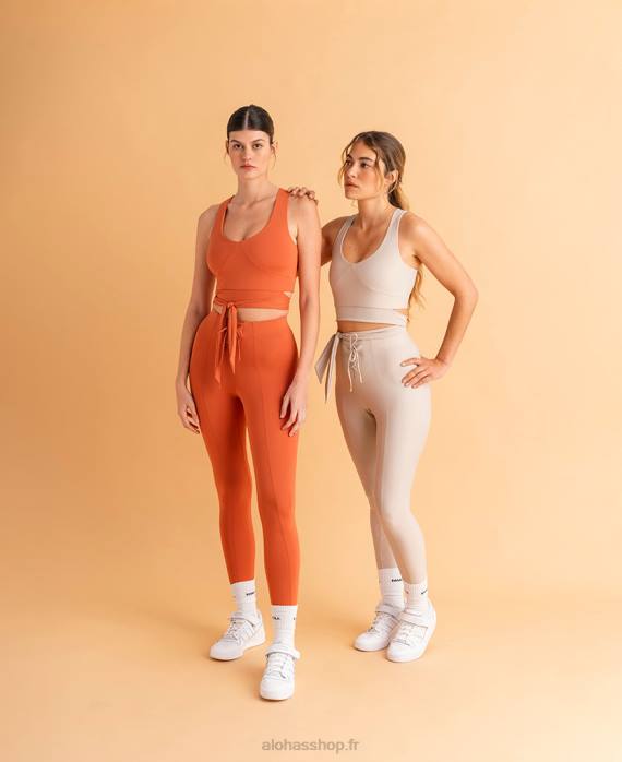 femmesP64N989 Alohas croix - legging beige