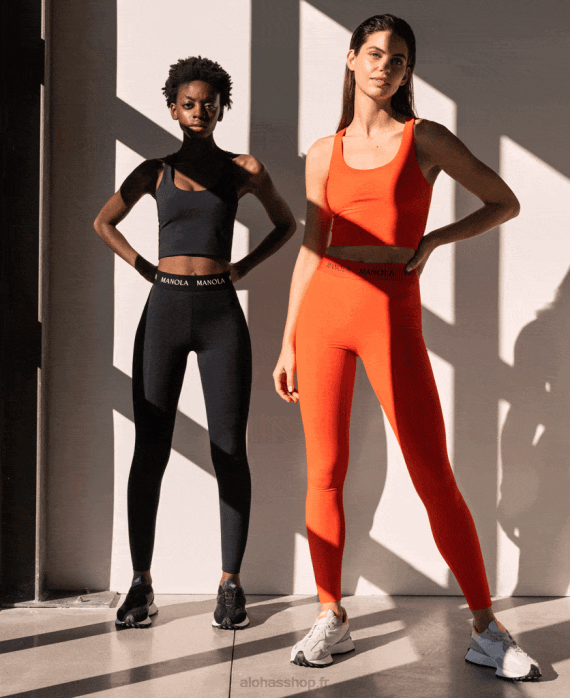 femmes noir P64N929 Alohas luxe compressif - legging noir