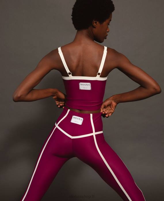 femmes vin P64N607 Alohas ribet - legging de sport violet