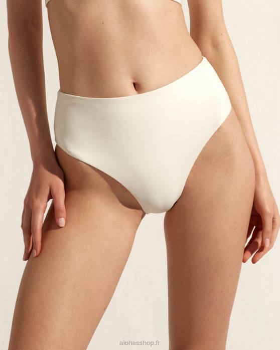 femmes Ivoire P64N841 Alohas le pentagone - bas de maillot de bain nylon recyclé blanc