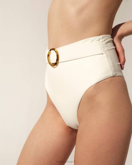 femmes Ivoire P64N850 Alohas le cylindre - bikini ceinturé blanc