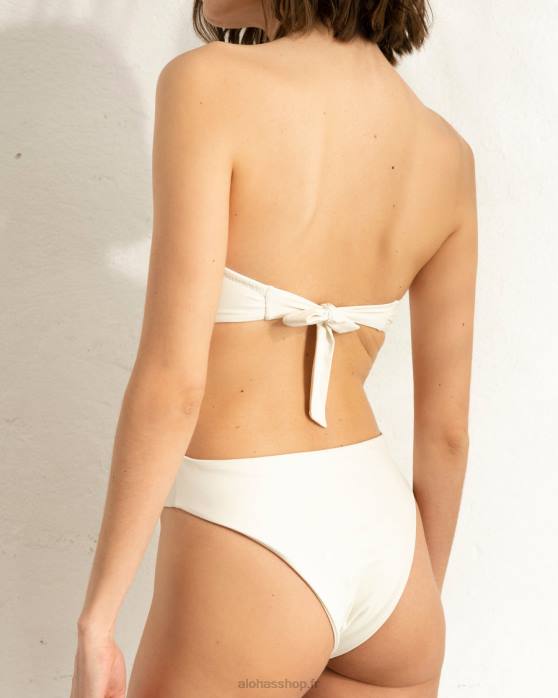femmes Ivoire P64N956 Alohas le cône - maillot de bain en nylon recyclé blanc