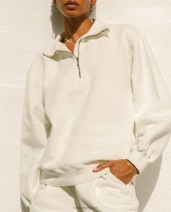 femmes Ivoire P64N915 Alohas macchiato - haut en coton blanc