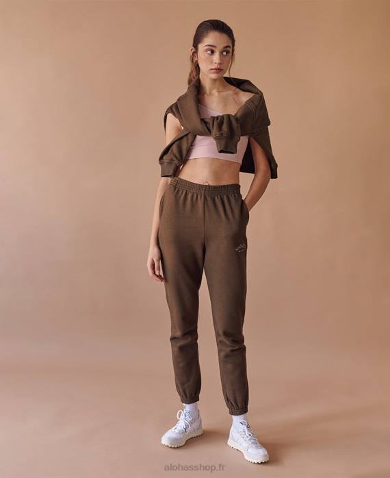 femmesP64N673 Alohas iconica - pantalon de survêtement marron