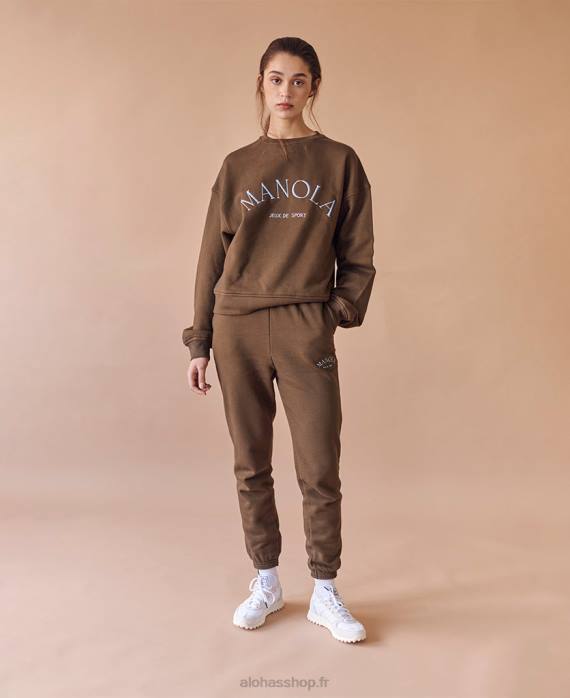 femmesP64N673 Alohas iconica - pantalon de survêtement marron