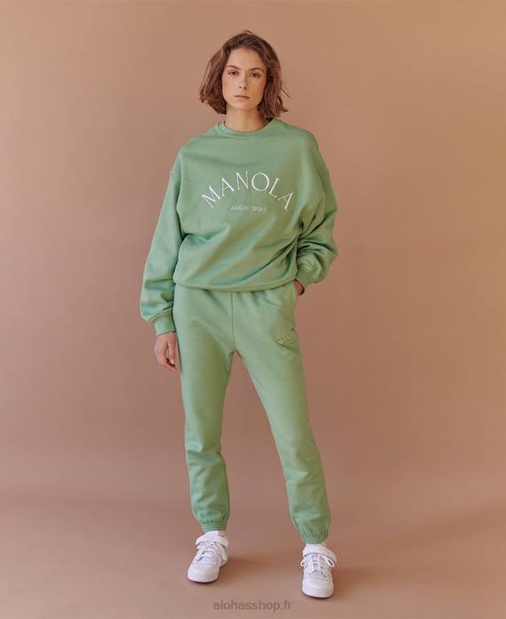 femmesP64N675 Alohas iconique - pantalon de survêtement vert