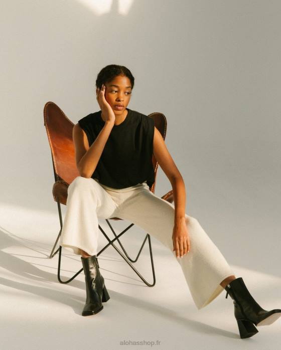 femmes Ivoire P64N913 Alohas chute facile - pantalon en maille blanc