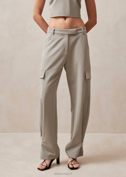 femmes gris clair P64N609 Alohas rita - pantalon cargo gris
