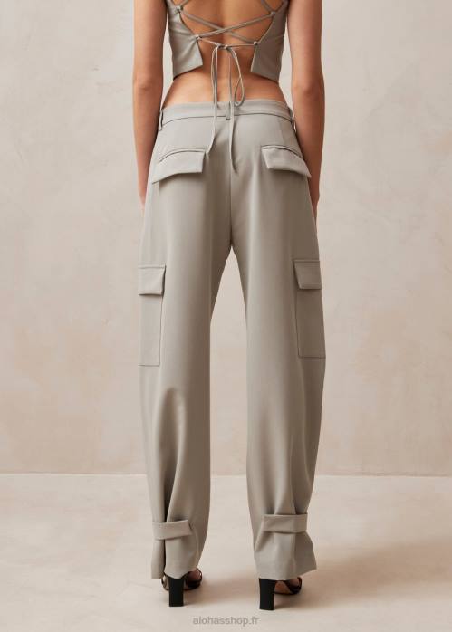 femmes gris clair P64N609 Alohas rita - pantalon cargo gris