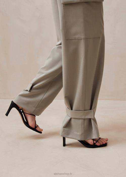 femmes gris clair P64N609 Alohas rita - pantalon cargo gris