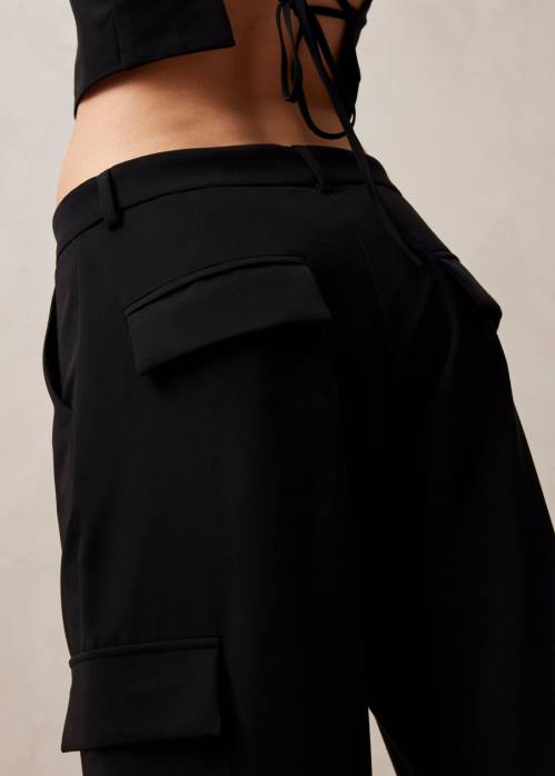 femmes noir P64N610 Alohas rita - pantalon cargo noir