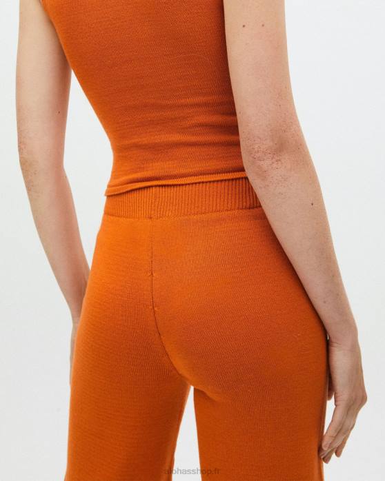 femmes orange clémentine P64N701 Alohas easy - pantalon large orange