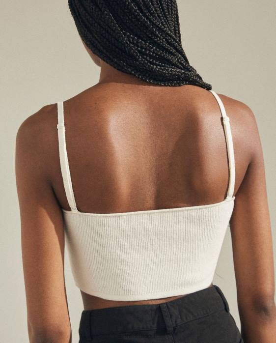 femmesP64N819 Alohas feux de la rampe - haut en maille blanc
