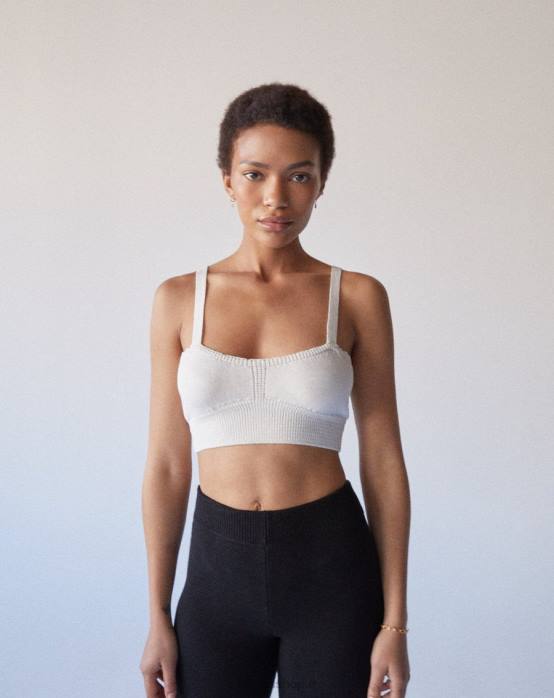 femmes Ivoire P64N813 Alohas charme - haut en maille blanc