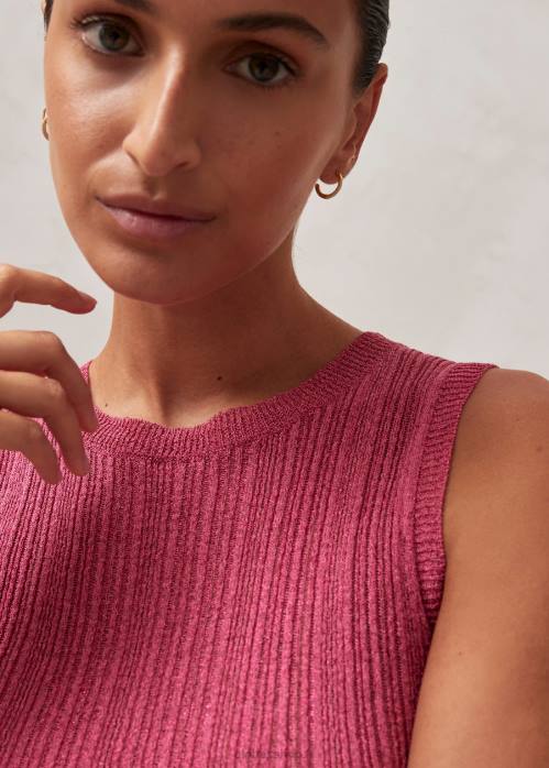 femmes magenta scintillant P64N615 Alohas breezy glim - robe en maille rose