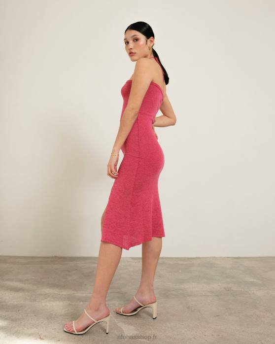 femmes magenta scintillant P64N802 Alohas dancefloor glim - robe en maille rose