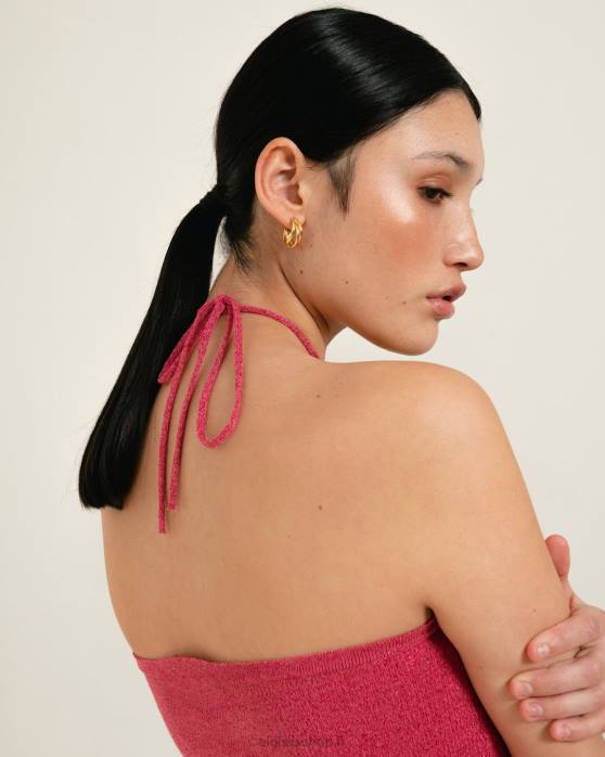 femmes magenta scintillant P64N802 Alohas dancefloor glim - robe en maille rose