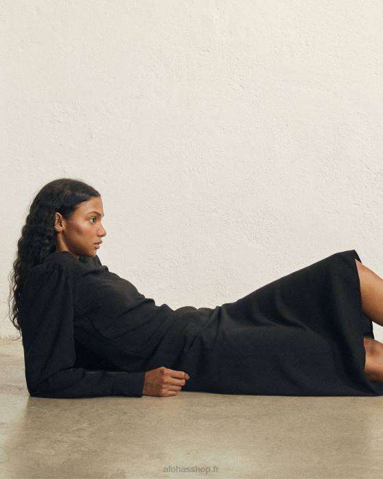 femmes noir P64N1003 Alohas exclesa - robe noire
