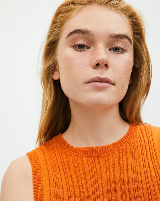 femmes orange clémentine P64N618 Alohas aéré ​​- robe orange