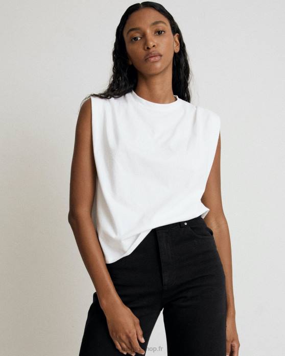 femmes blanc P64N918 Alohas chill - haut en coton blanc