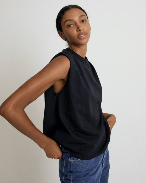 femmes noir P64N919 Alohas chill - haut en coton noir