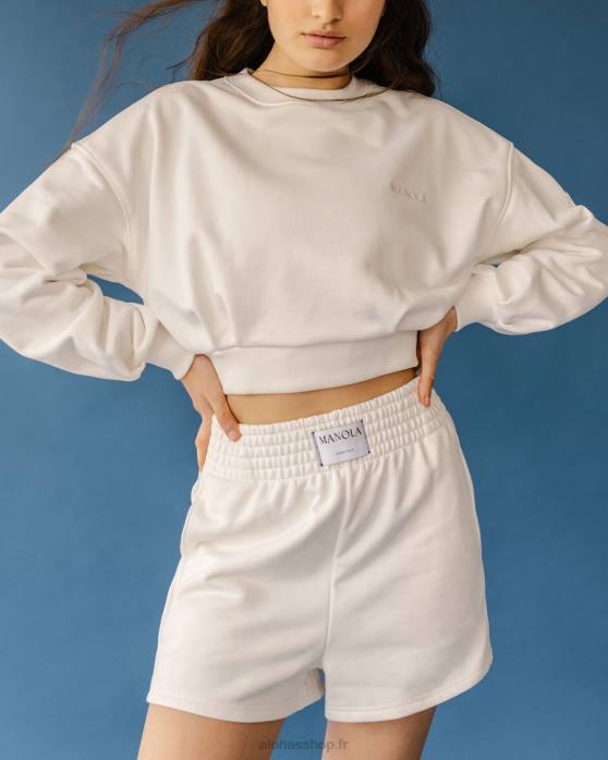 femmesP64N776 Alohas rocky - short en coton blanc