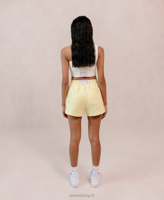 femmesP64N978 Alohas iconica - short en coton jaune